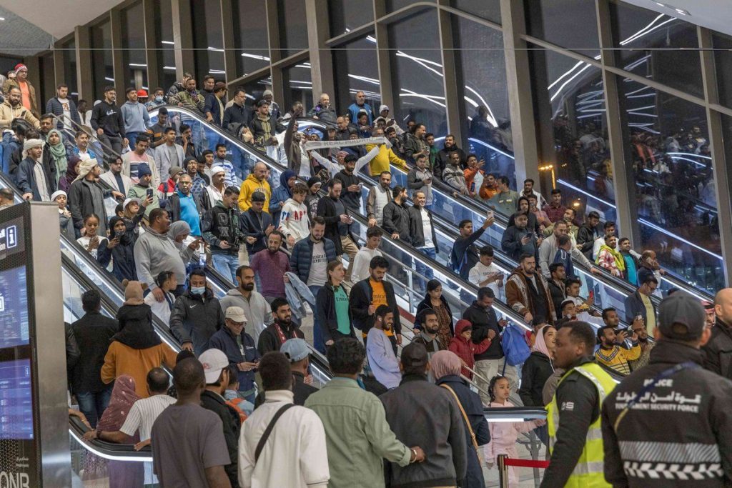Doha metro during FIFA World Cup